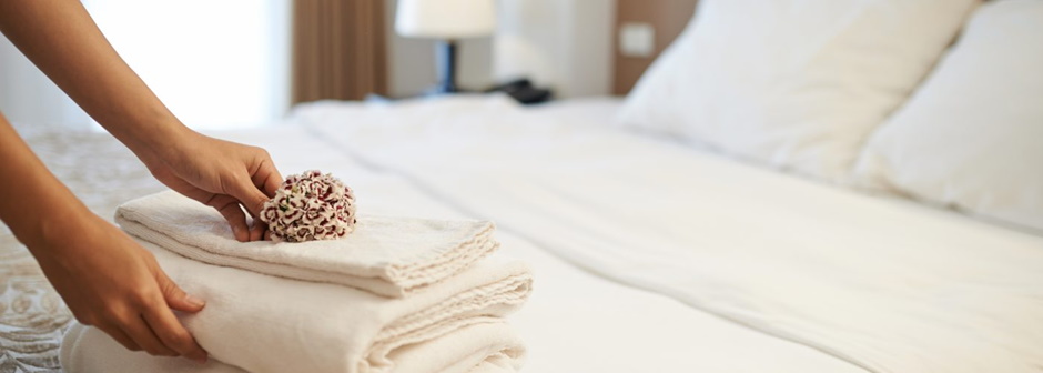 White bed linen